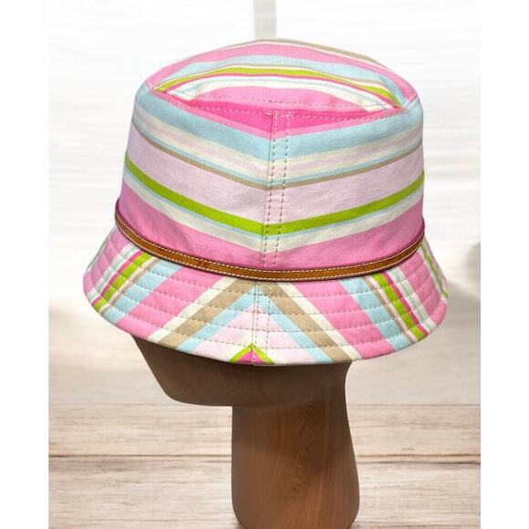 Y2K Coach Soho Stripe Crusher Hat Size M/L main image 7